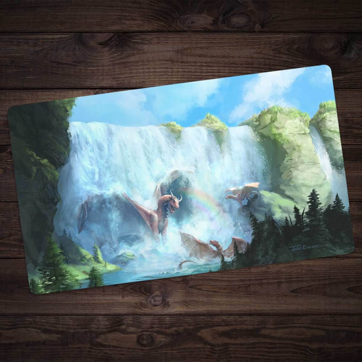 Dragon Family Bath Time Playmat - Standard Playmat / Plain