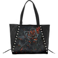 BURNT ROSE - Tote Bag - PU Leather Studded