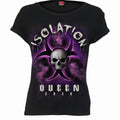 ISOLATION QUEEN - Boatneck Cap Sleeve Top Black
