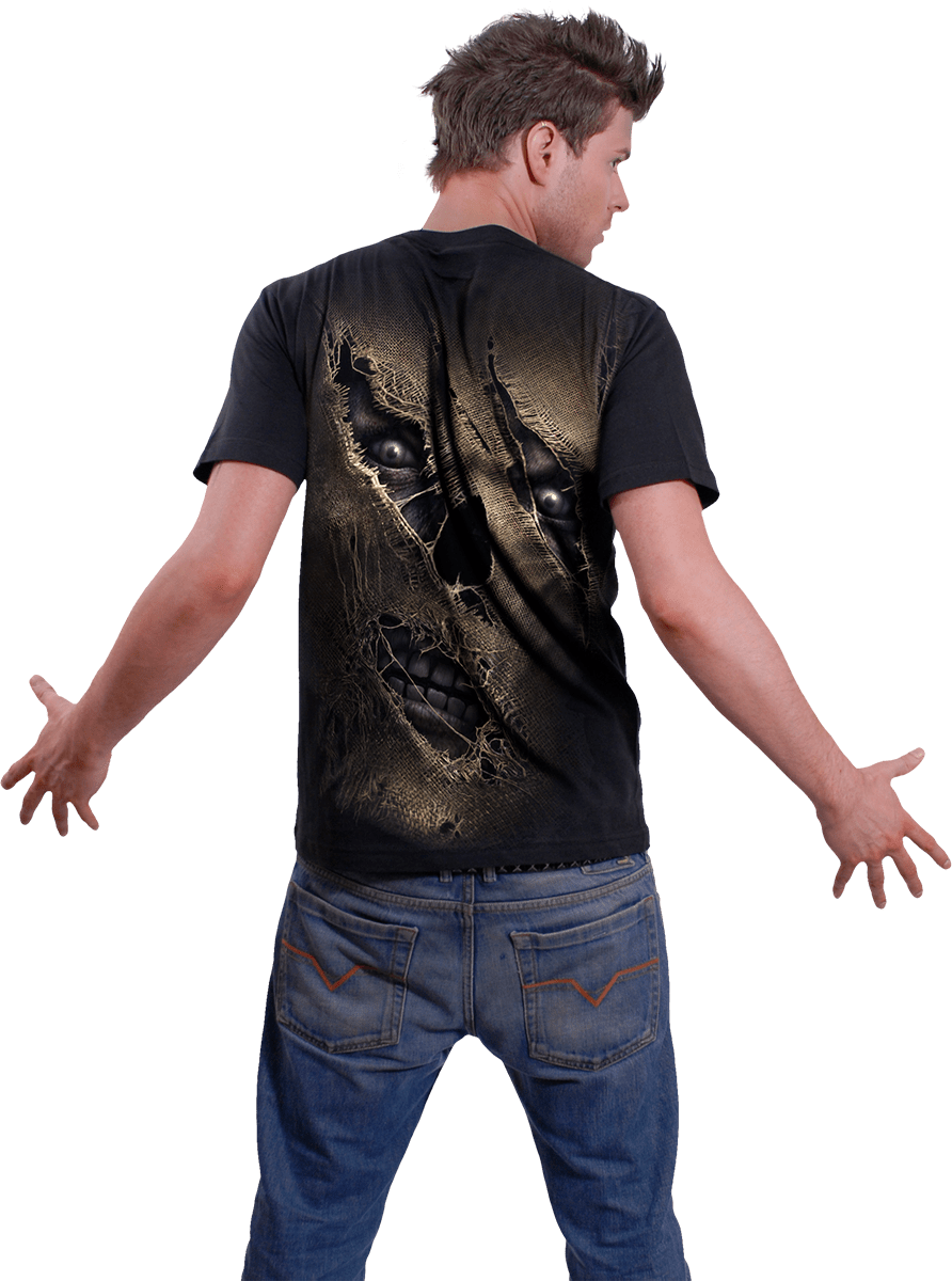 THREAD SCARE - T-Shirt Black