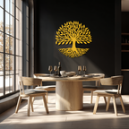 Tree of Life Metal Wall Art - Modern Steel Nature-Inspired Decor - KAF112
