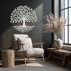 Tree of Life Metal Wall Art - Modern Steel Nature-Inspired Decor - KAF112