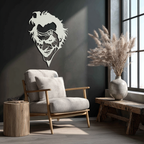 Joker Metal Wall Art - Iconic Villain Steel Silhouette for Bold Interiors - KAF469