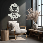 Joker Metal Wall Art - Iconic Villain Steel Silhouette for Bold Interiors- KAF474