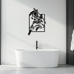 Yasuo Sword Silhouette Metal Wall Art - League of Legends-Inspired Steel Decor- KAF486