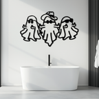Funny Gangster Ghosts Metal Wall Art – Halloween Cool Spirits Decor-KAF613
