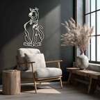 Scooby-Doo Metal Wall Art – Iconic Cartoon Character Silhouette for Fans- KAF657