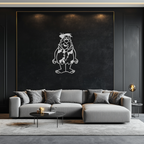 Fred Flintstone Metal Wall Art – Iconic Cartoon Character Silhouette for Fans- KAF662