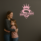 Super Mom Crown Metal Wall Art – Heroic Decorative Design - KAFGP068