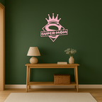 Super Mom Crown Metal Wall Art – Heroic Decorative Design - KAFGP068