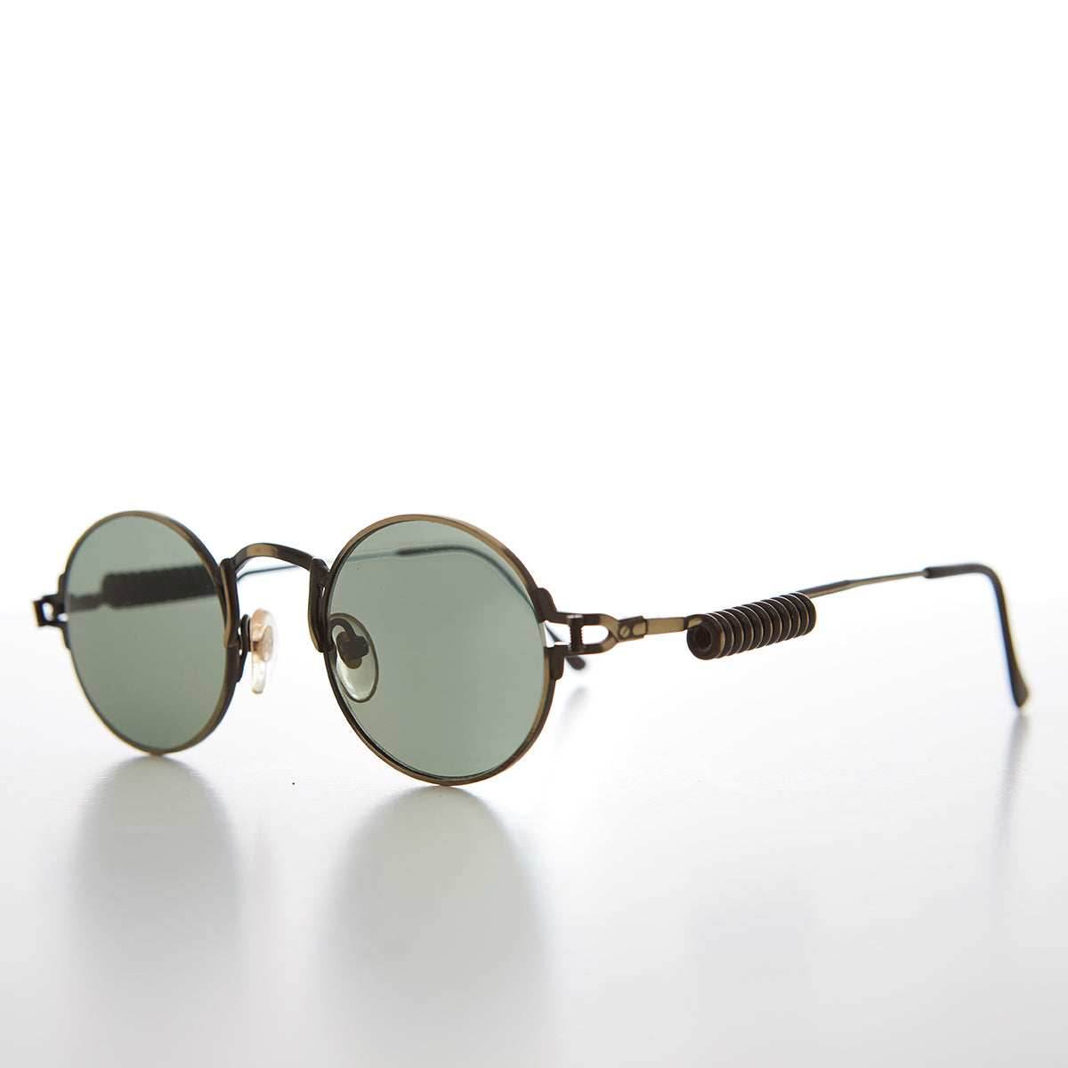 Coil Temple Metal Steampunk Vintage Sunglasses - Kink - Bronze