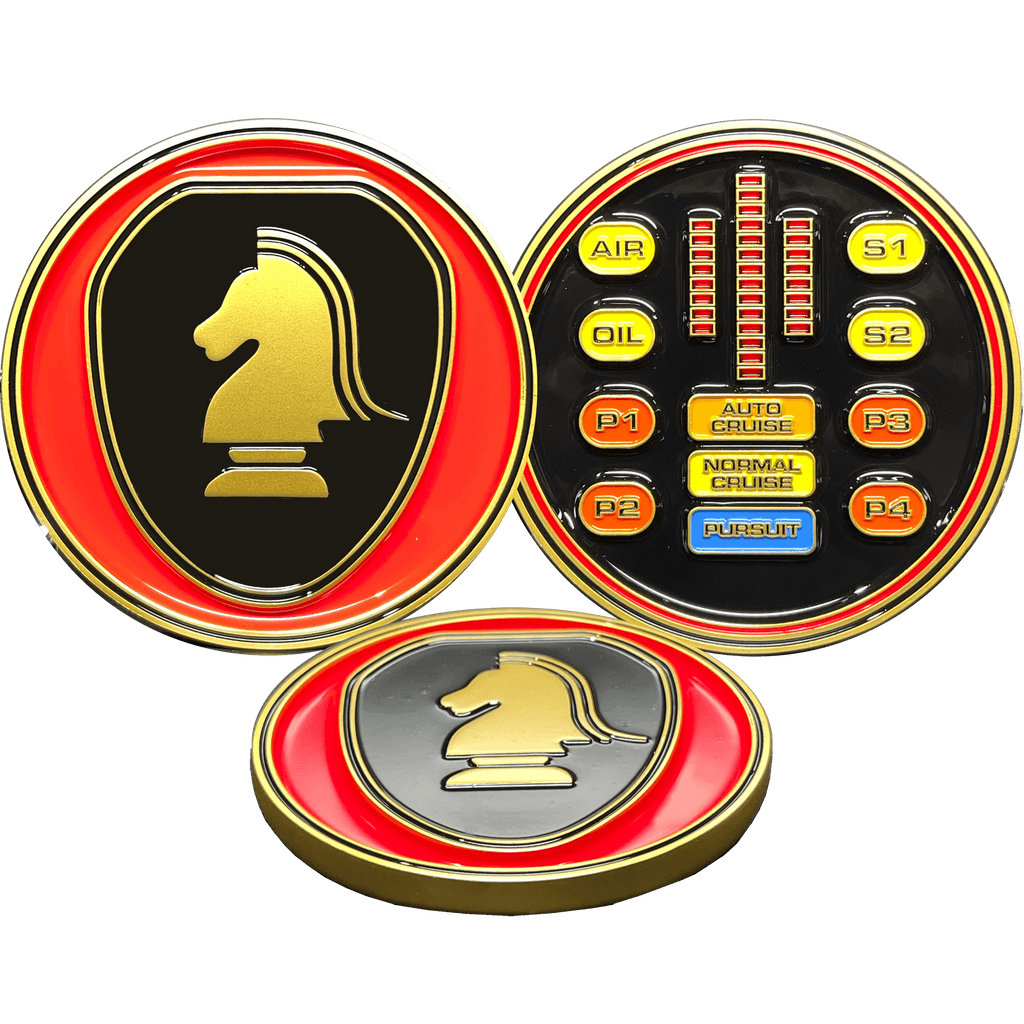 BL17-009 Knight Rider KITT Challenge Coin Knight Industries - 