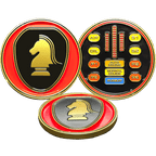 BL17-009 Knight Rider KITT Challenge Coin Knight Industries - 