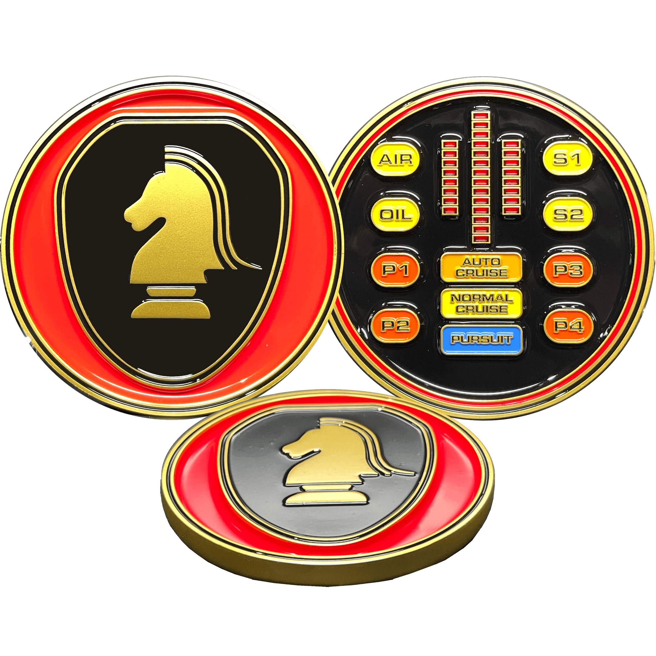 BL17-009 Knight Rider KITT Challenge Coin Knight Industries - 
