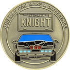 BL13-008 Knight Rider license plate KITT voice box Challenge Coin with serial number - 