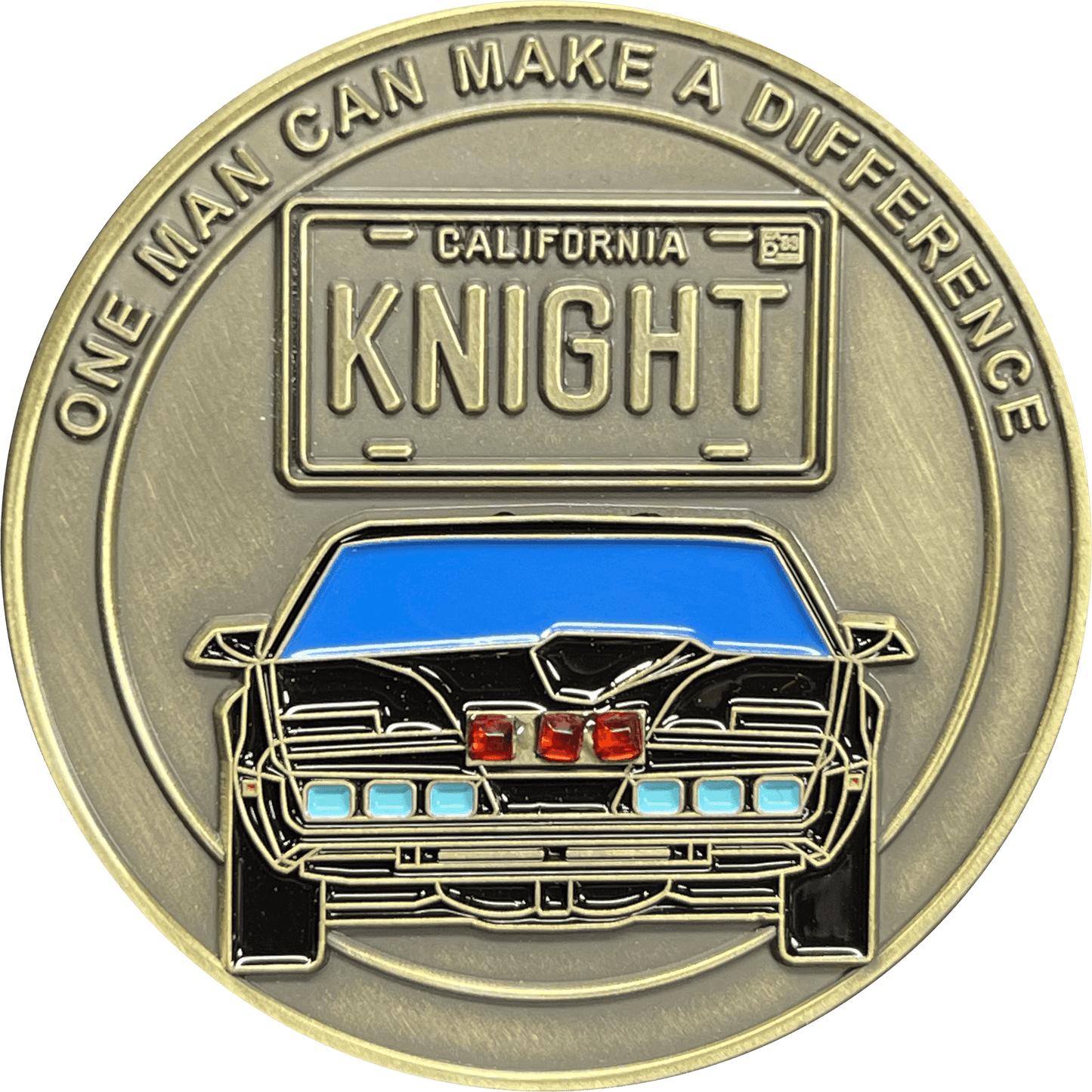 BL13-008 Knight Rider license plate KITT voice box Challenge Coin with serial number - 