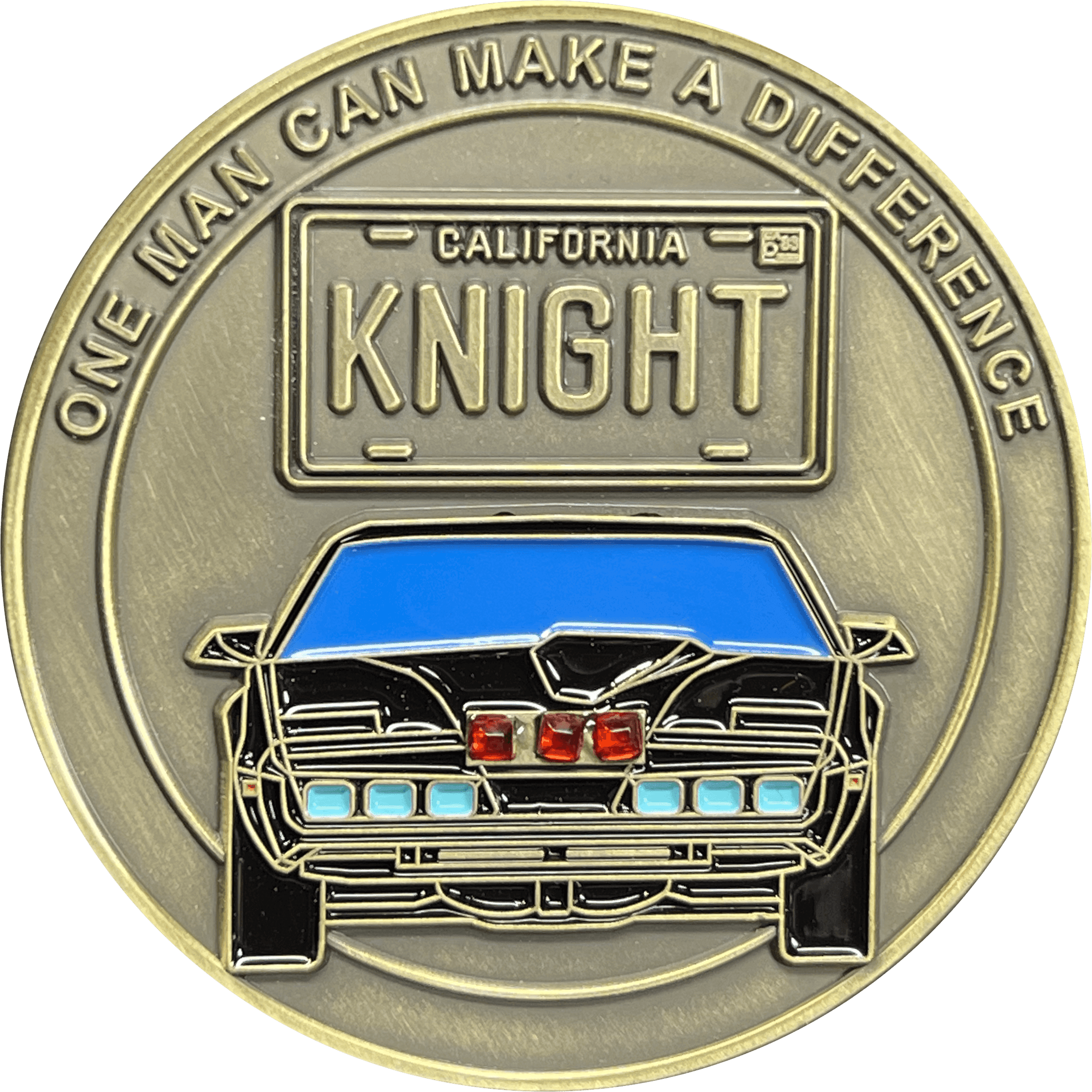 BL13-008 Knight Rider license plate KITT voice box Challenge Coin with serial number - 