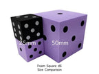 50mm Foam Round Cornered Pips Yellow/black - 