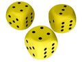 50mm Foam Round Cornered Pips Yellow/black - 
