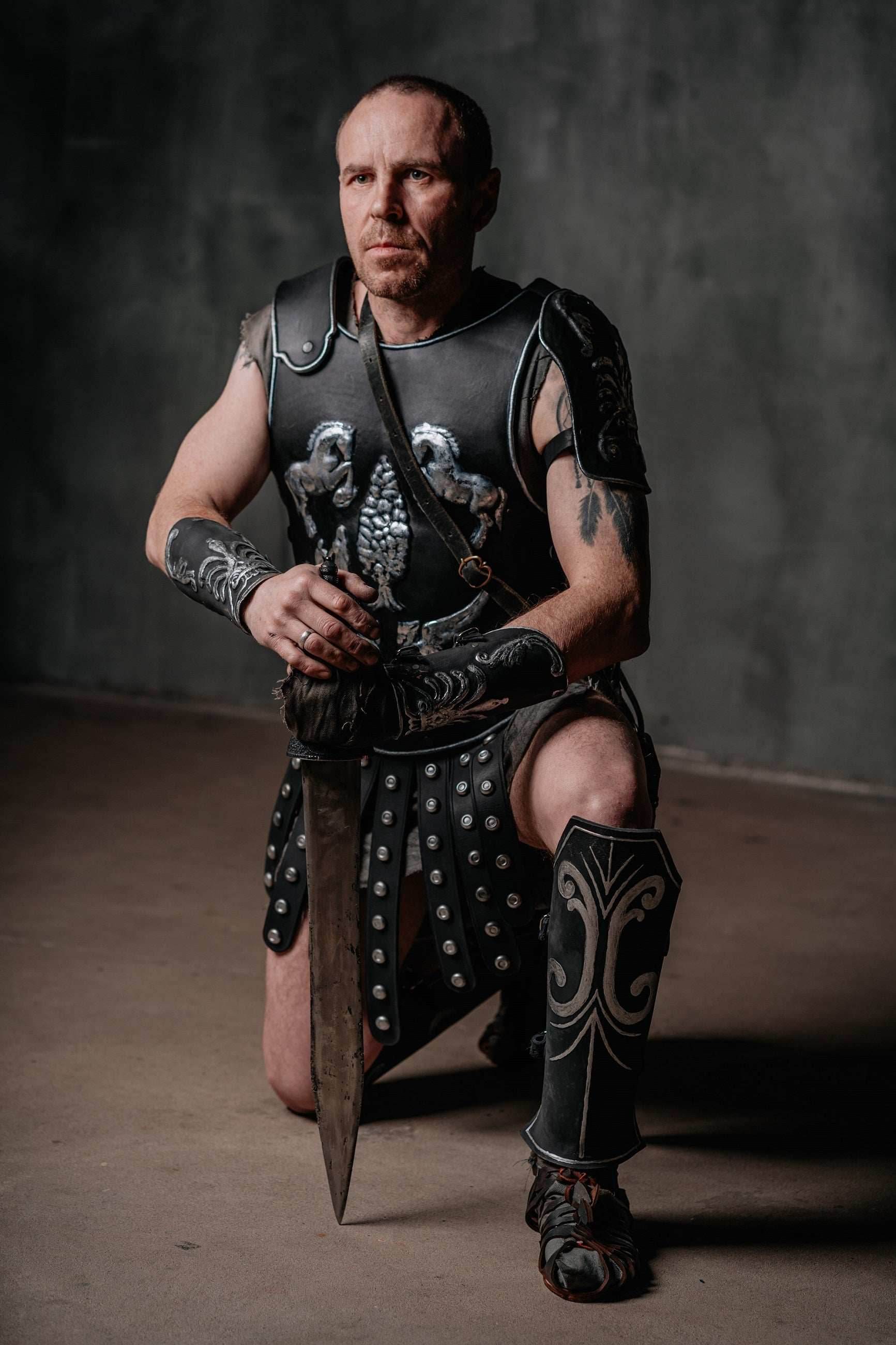 Leather gladiator sandals - 5US