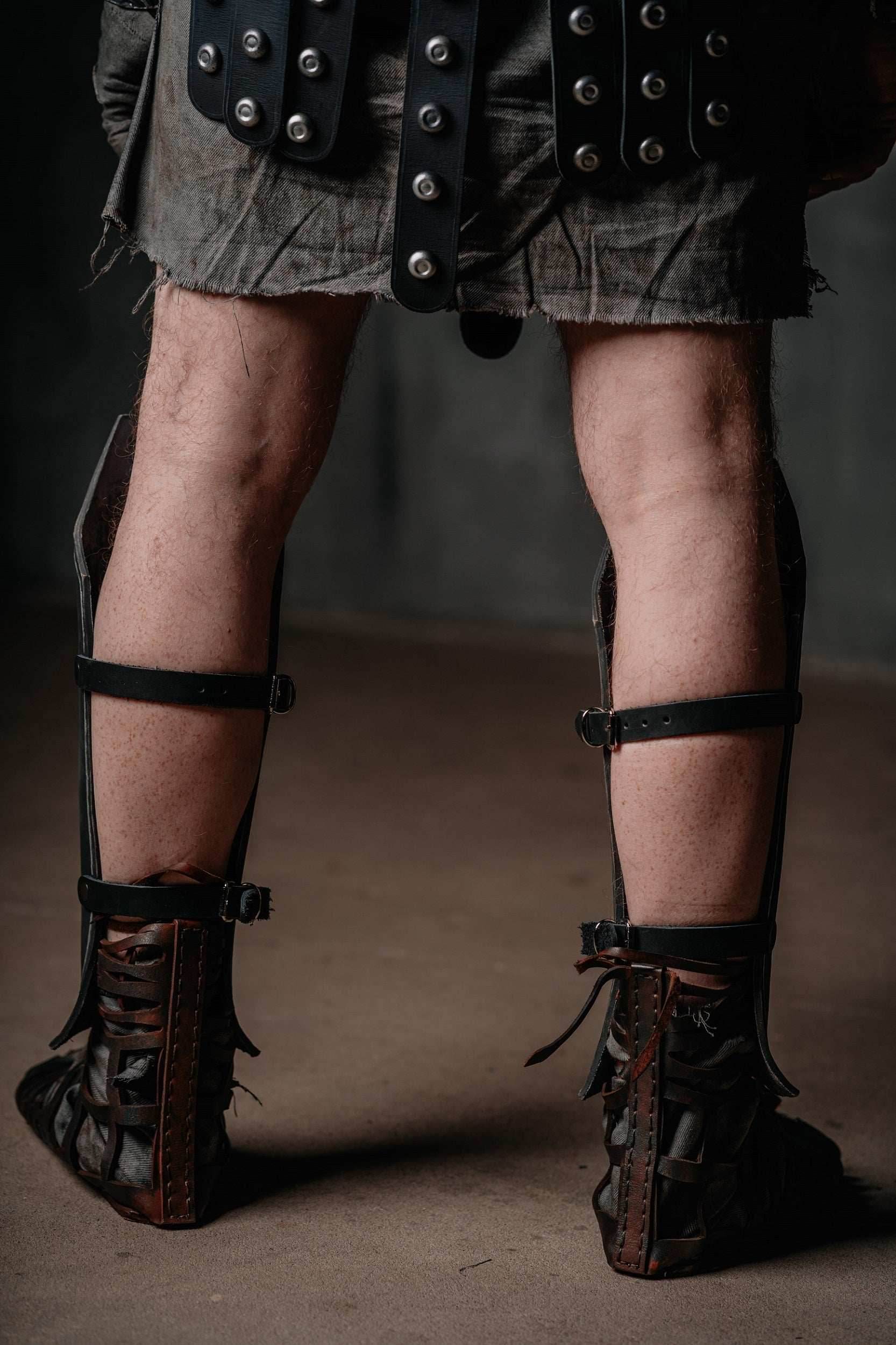 Leather gladiator sandals - 5US