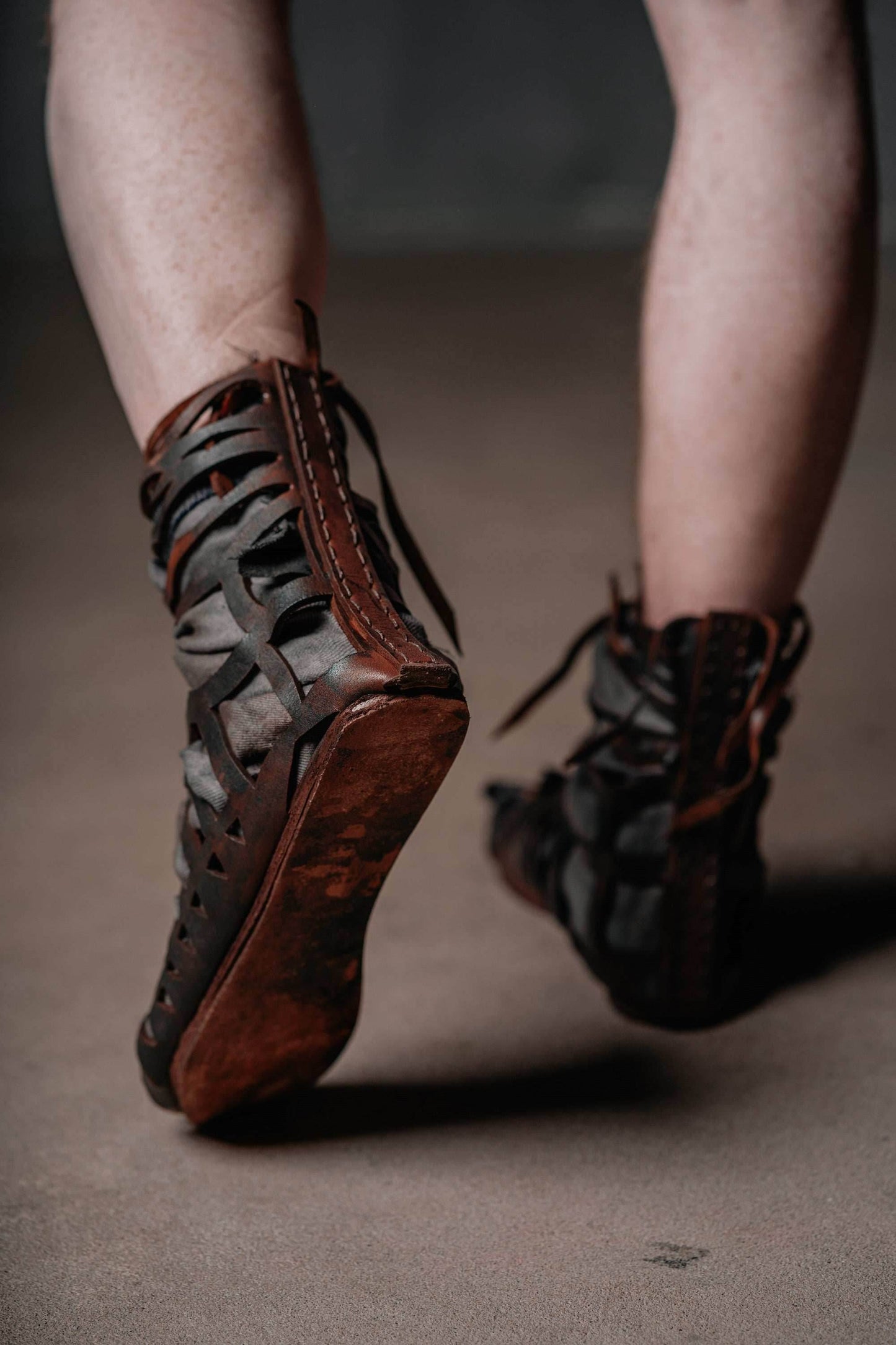 Leather gladiator sandals - 5US