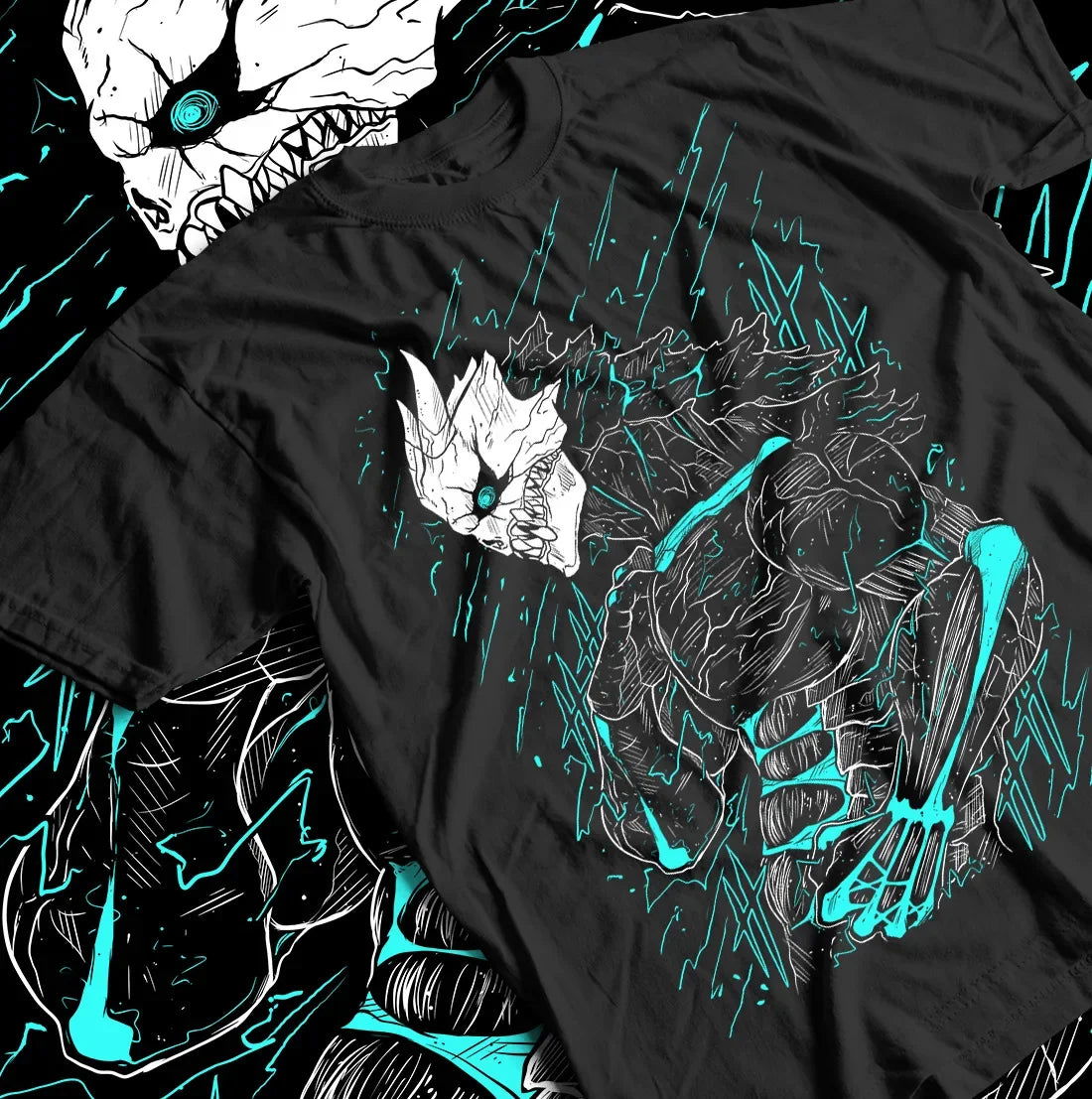 Kaiju No. 8 Graphic T-shirt, Kafka Hibino Best Anime Graphic Tee Black Shirt