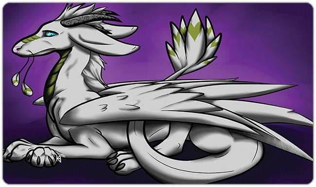 White Dragon Playmat - Plain