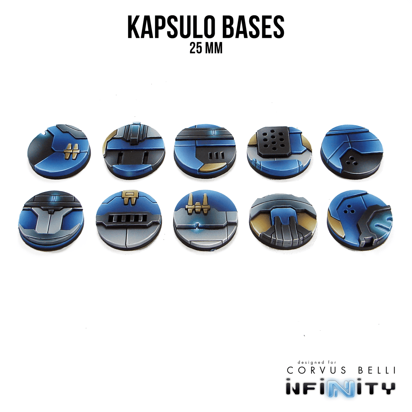 Kapsulo Precinct Bases - 25mm (10)