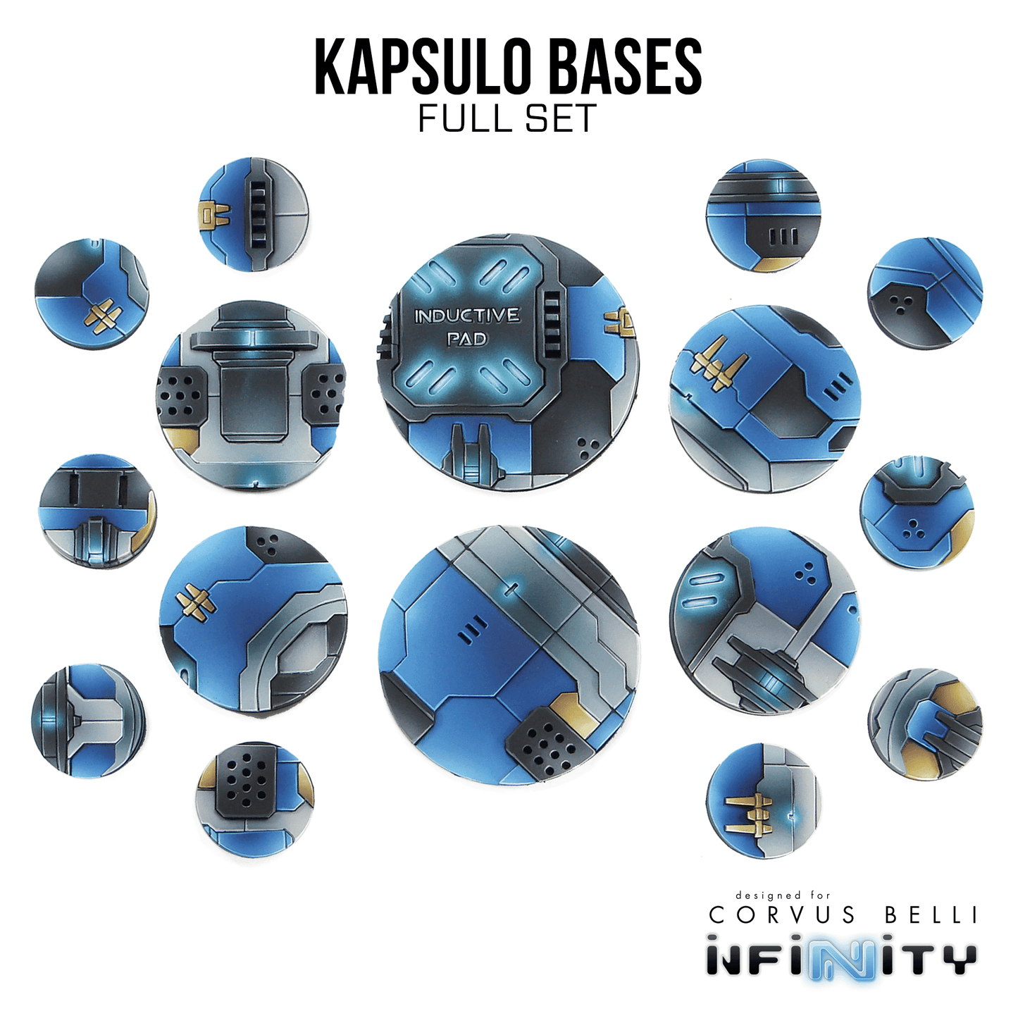 Kapsulo Precinct Bases - Full Set (16)