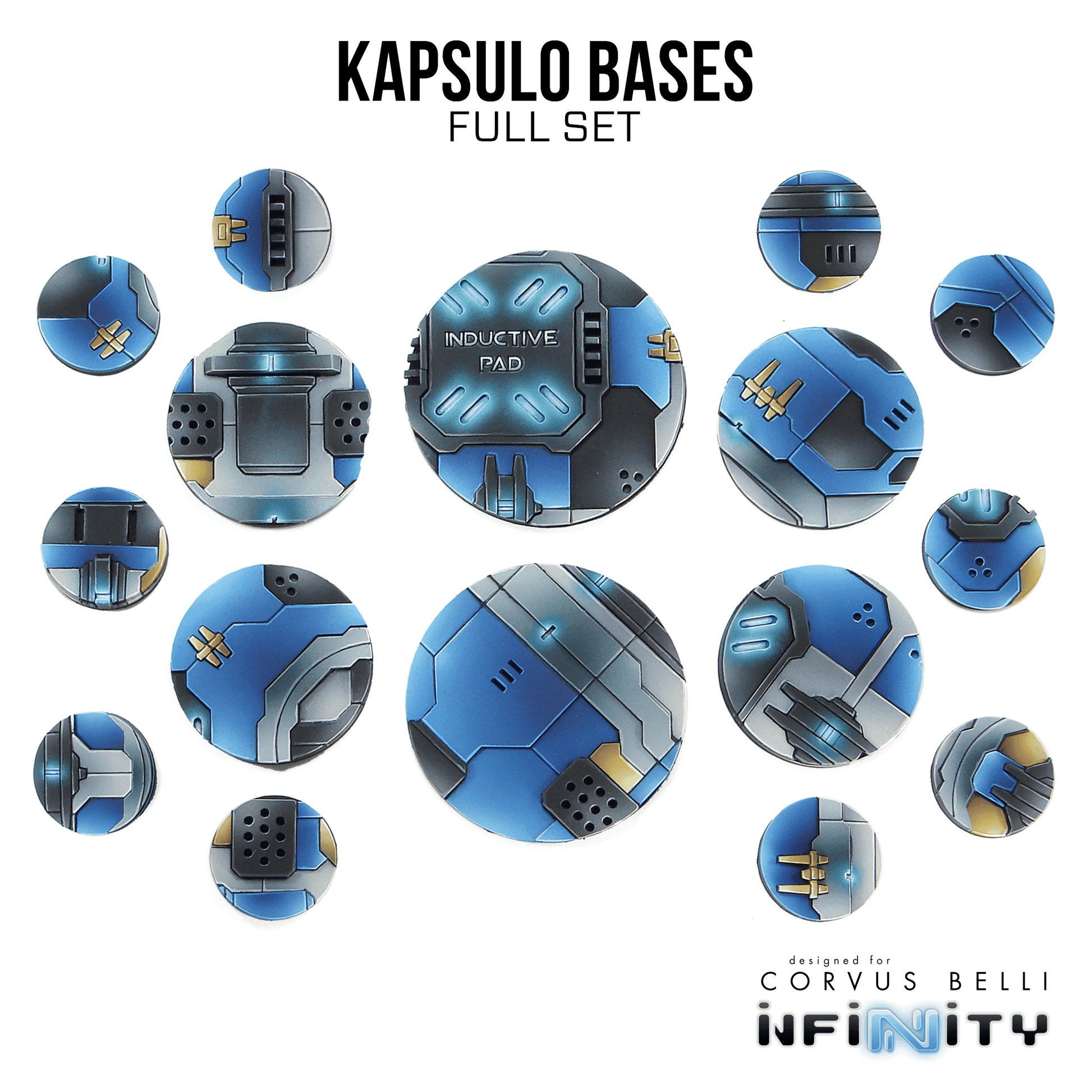 Kapsulo Precinct Bases - Full Set (16)