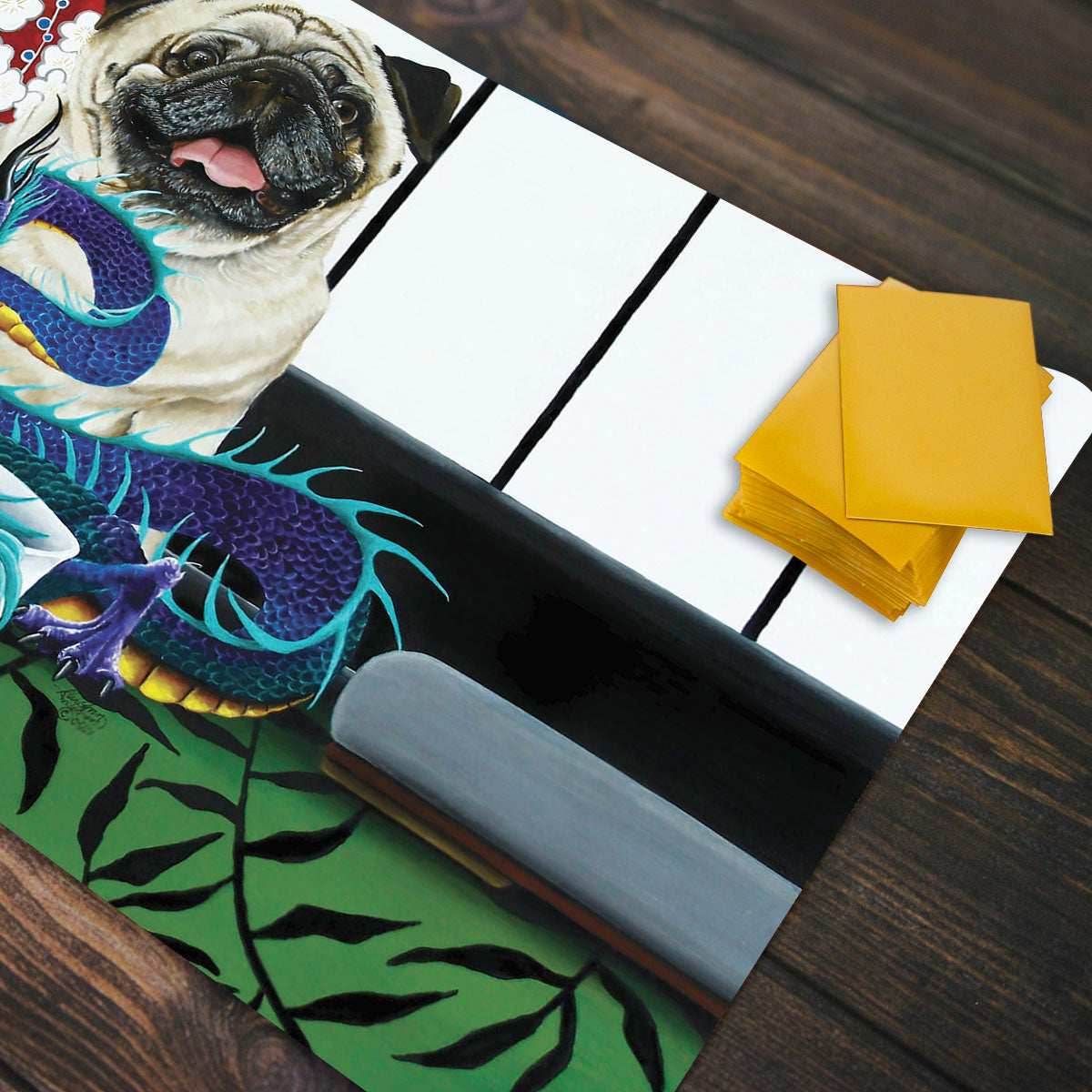 Pug And Dragon Playmat - Standard Playmat / Plain