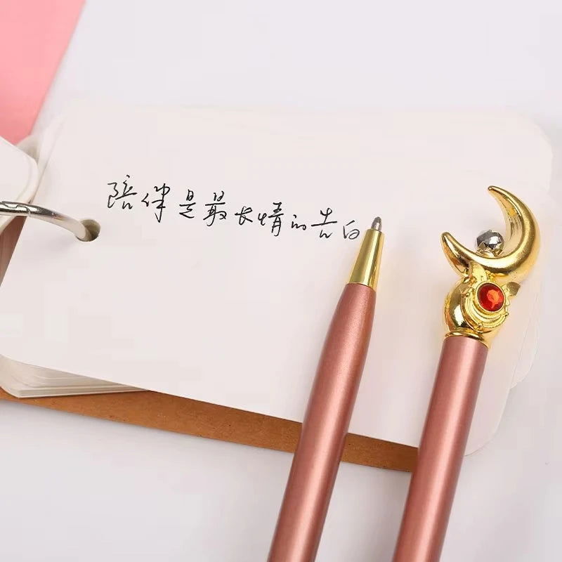 Kawaii Sailor Moon Ballpoint Pen, Black Office Pen Stationery Supplies School Student Gifts