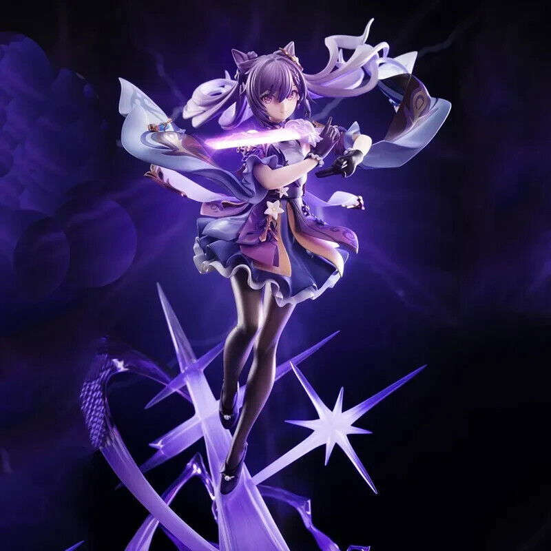 Keqing Figure, Sexy Kawaii Cute Genshin Impact Figurine, Anime Gifts 10 in