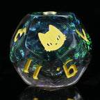 Kickstarter Dice — Mysterious Cat Resin Dice Set