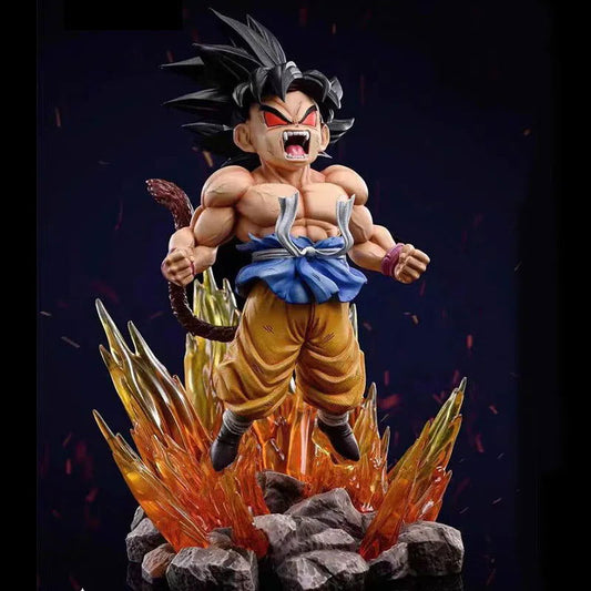 Kid Goku Dragon Ball Anime Figure, Z Super Kai Ape Black Hair Figurines 19cm