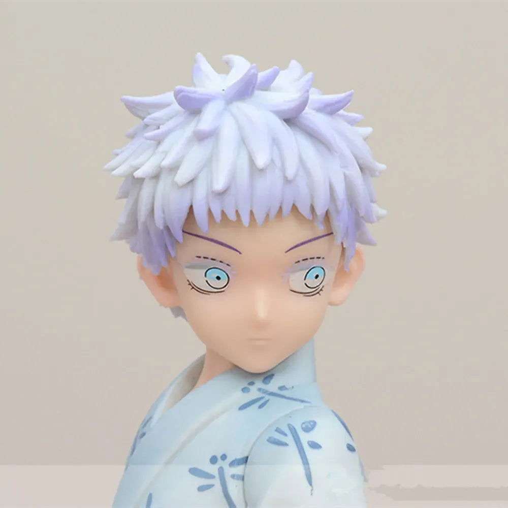 Kid Satoru Gojo Anime Figure, Jujutsu Kaisen Childhood Figurines 18 cm