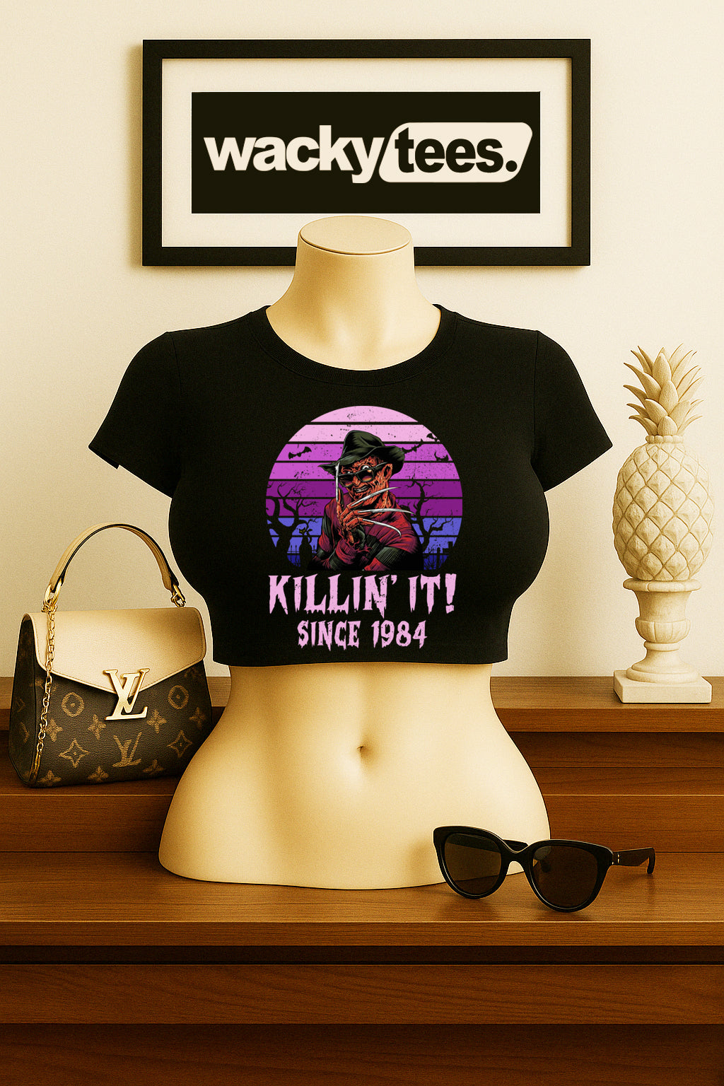 Killin It Since 84 Freddy Krueger Nightmare on Elm St Horror Terror Halloween Graphic Tee Shirt