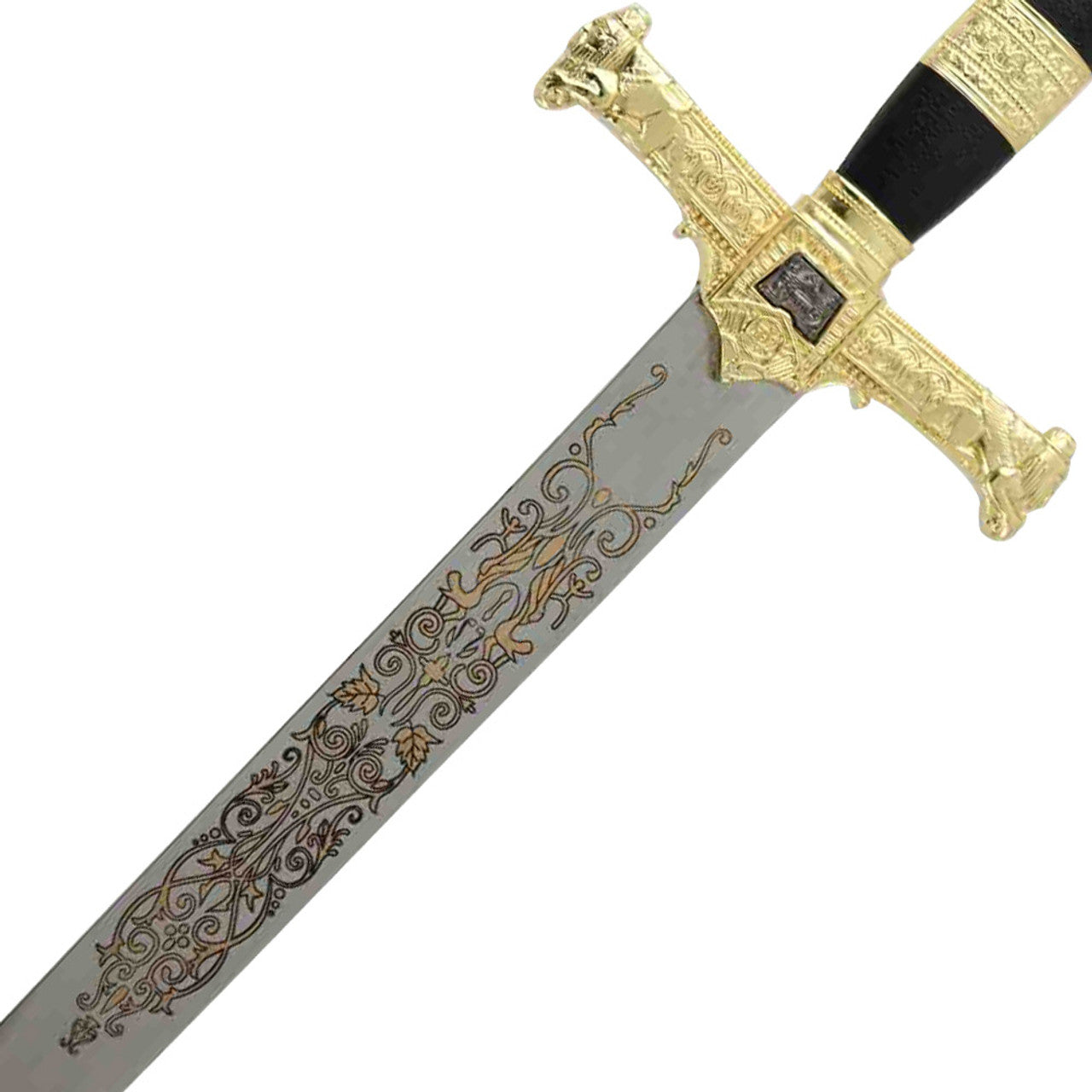 King Solomon Medieval Crusader Replica Short sword Black-2