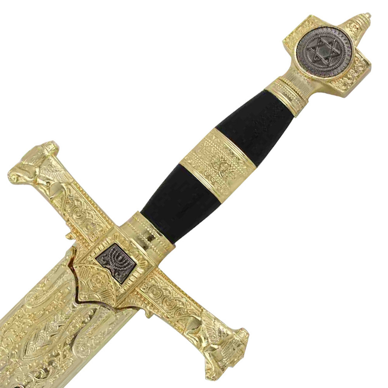 King Solomon Medieval Crusader Replica Short sword Black-4