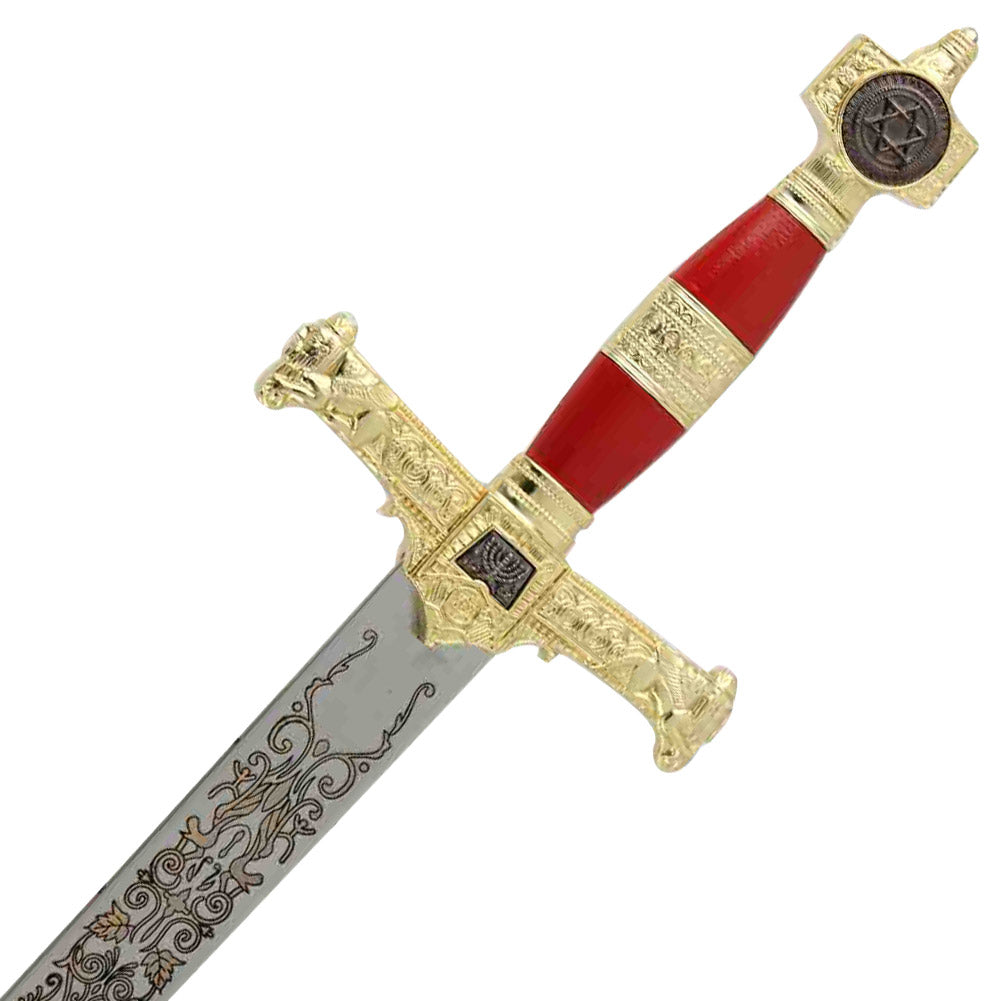 King Solomon Short Sword Majestic Red and Gold Edition-3
