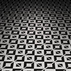 Black & White Kitchen / Diner Flooring - B3 Customs® Printed 2x2 Tile - 