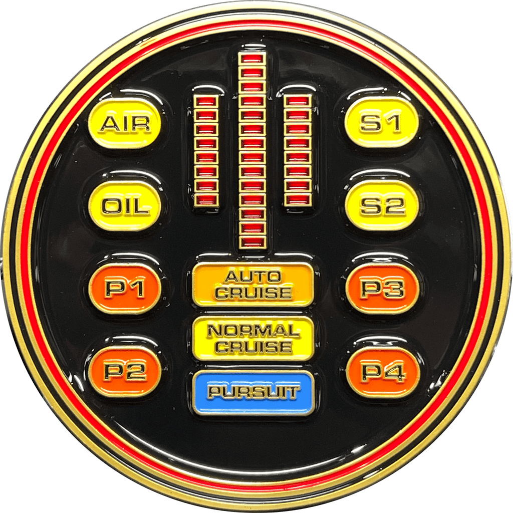 BL17-009 Knight Rider KITT Challenge Coin Knight Industries - 