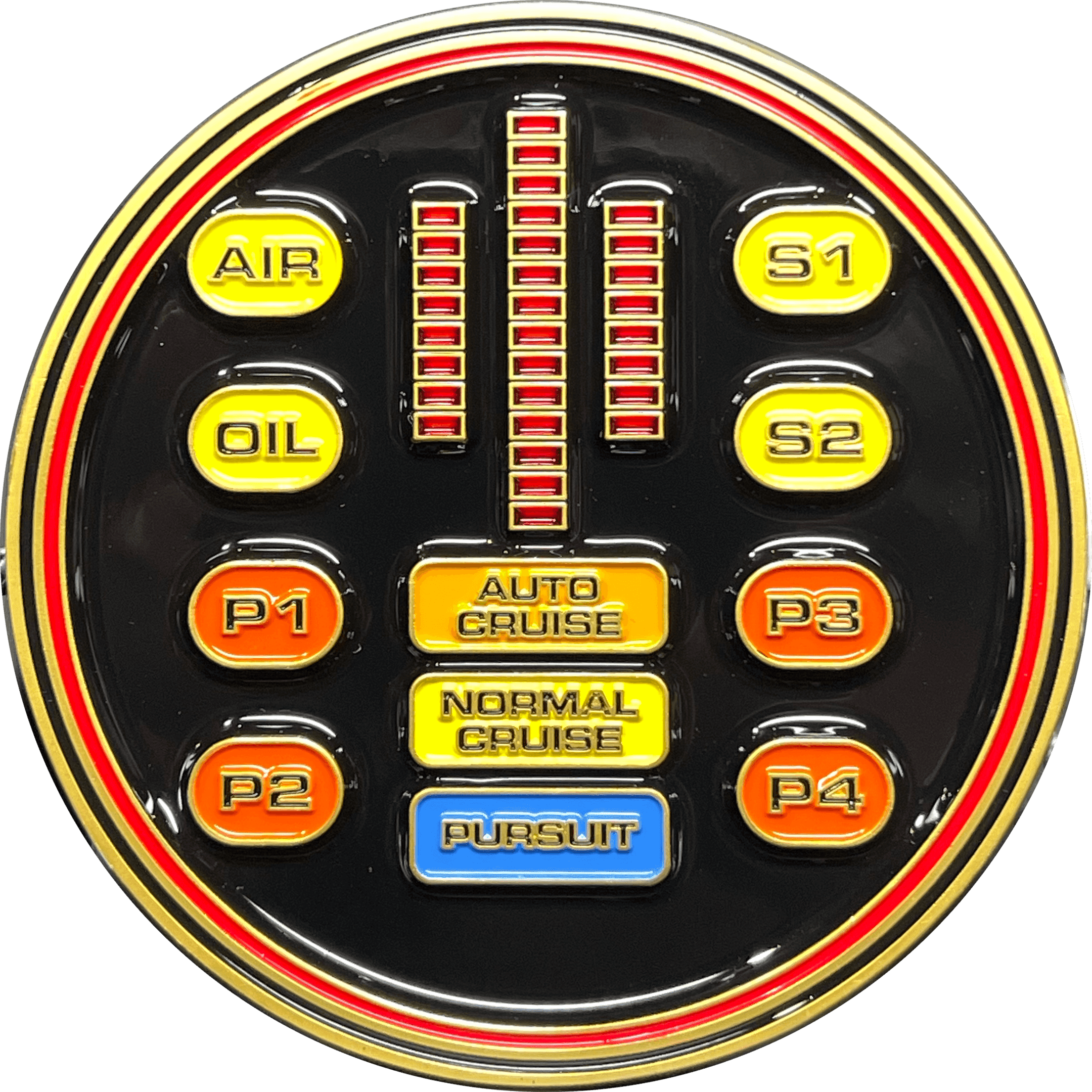 BL17-009 Knight Rider KITT Challenge Coin Knight Industries - 