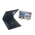 CL-HH Knight Rider in leather wallet with KITT Operator License on Metal Card (challenge coin) - 