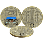 BL13-008 Knight Rider license plate KITT voice box Challenge Coin with serial number - 