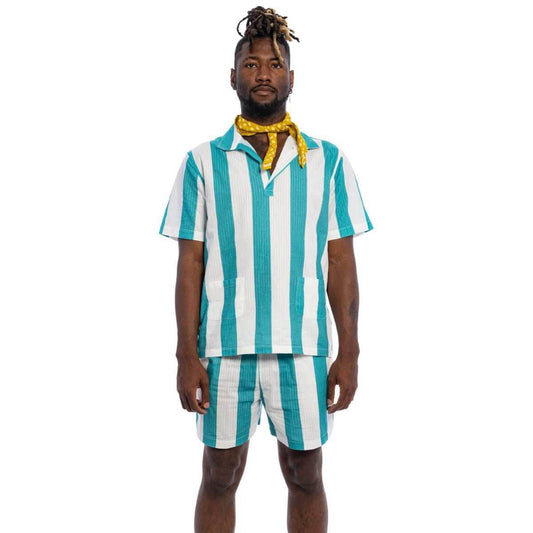 Knives Out Benoit Bathing Suit with Shorts - Shirt and Neckerchief Halloween Costume Cosplay - S