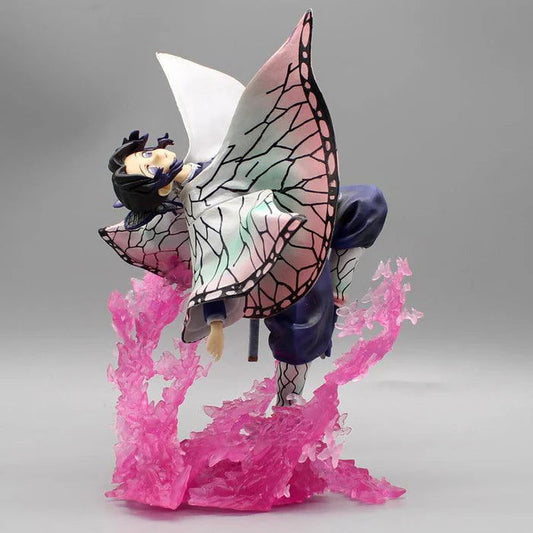 Kochou Shinobu Anime Figurine, Demon Slayer Kimetsu No Yaiba Combat Form PVC Model 20 CM