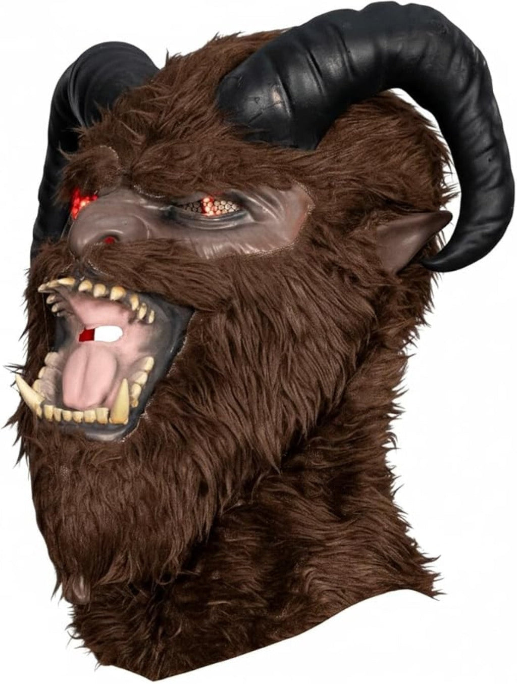 Krampus Xmas Light Up Eyes Unisex Halloween Costume Cosplay Mask
