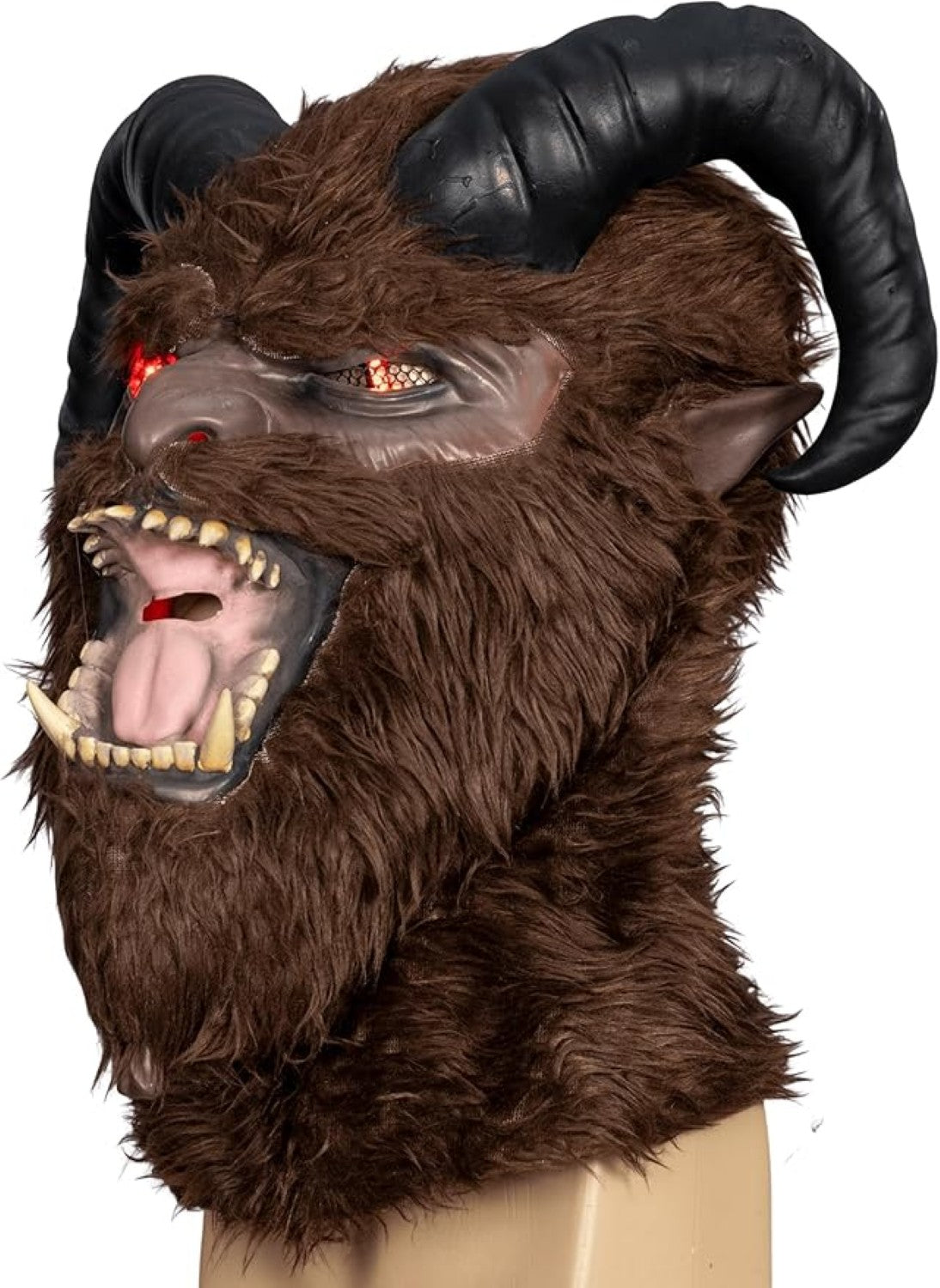 Krampus Xmas Light Up Eyes Unisex Halloween Costume Cosplay Mask